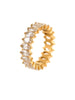 18K Gold-Plated Stainless Steel Zircon Ring