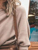 Full Size Single Shoulder Ribbed Knit Top Plus Size