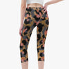 Jacki Easlick Leopard Print Short Yoga Pants