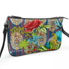 Jacki Easlick Tiger Flower Double Zip Handbag