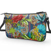 Jacki Easlick Tiger Flower Double Zip Handbag