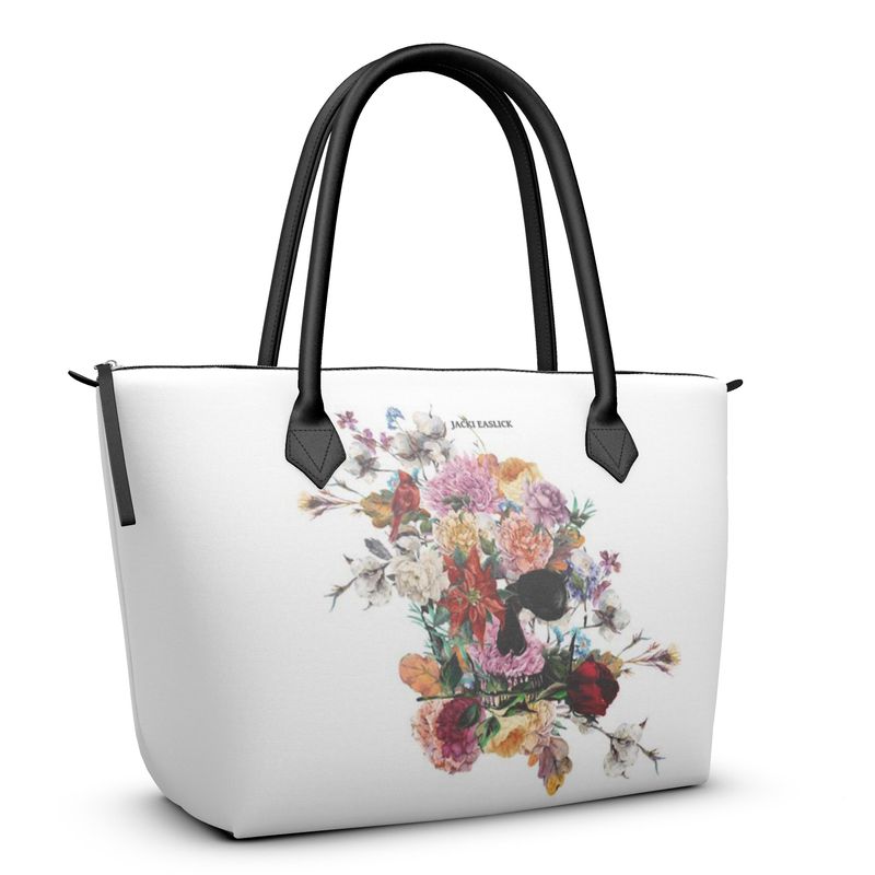 Valentino Orlandi Designer Violet Embroidered Floral Purse Bucket Bag