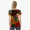 Jacki Easlick Skull Roses Printed Women T-shirt