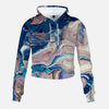 Jacki Easlick Geode Print High-rise Cropped Sweatshirt