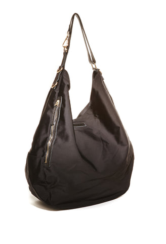 Jacki Easlick Black nylon oversized hobo bag