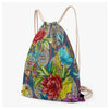 Jacki Easlick Tiger Flower Drawstring Backpack