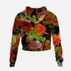 Jacki Easlick Roses & Skulls Cropped Sweatshirt