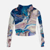 Jacki Easlick Geode Print High-rise Cropped Sweatshirt