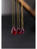 Water Drop Ruby Pendant 18kt gold Necklace