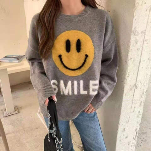 Smile Face chic sweater