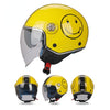 Soho Style Smile Face Retro Motorcycle Helmet