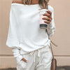 Off-shoulder Long-sleeved Top