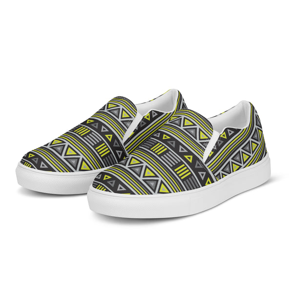 Jacki Easlick Neon Tribal Print Canvas Sneakers